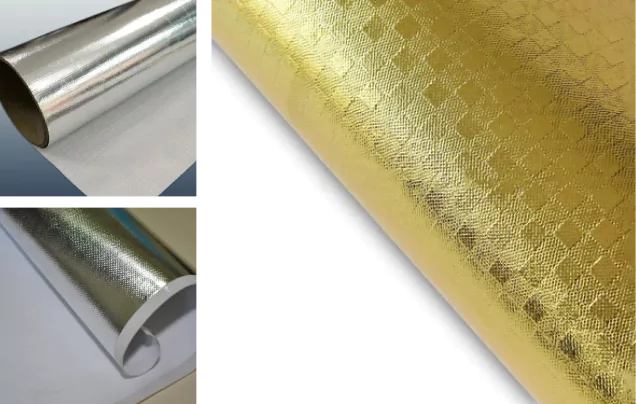 Gold & Silver Metallic Nonwoven Fabric